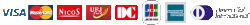 対応カード:VISA、マスターカード、ニコス、USJ、DC、JCB、アメリカン・エキスプレス、ダイナースクラブ